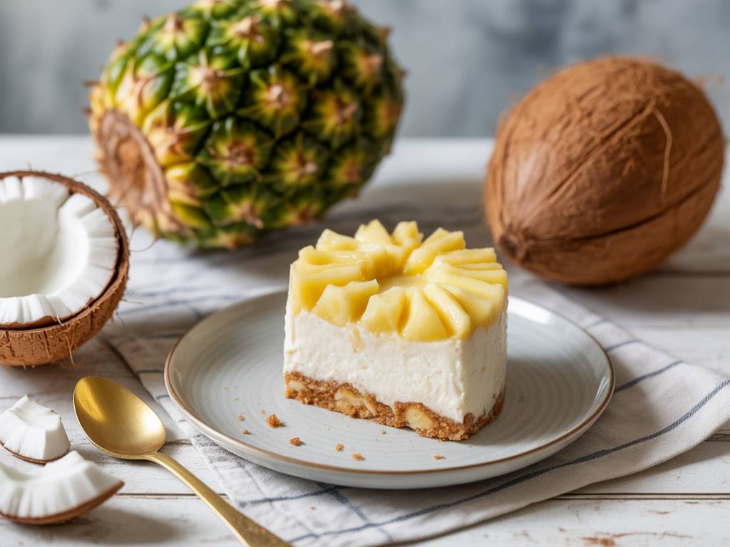 Bavarois ananas coco frais, léger et parfait pour l’été
