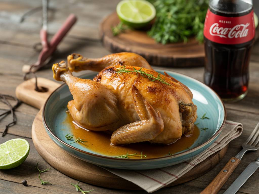 Recette : poulet laqué au coca-cola facile et savoureux